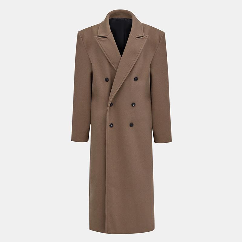 Autumn And Winter Temperament Commute Suit Collar Long Woolen Coat