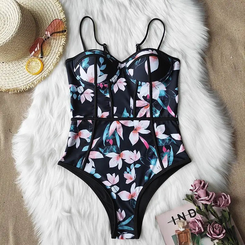 Swimming Women One-Piece Swimwear Bikini Suit null