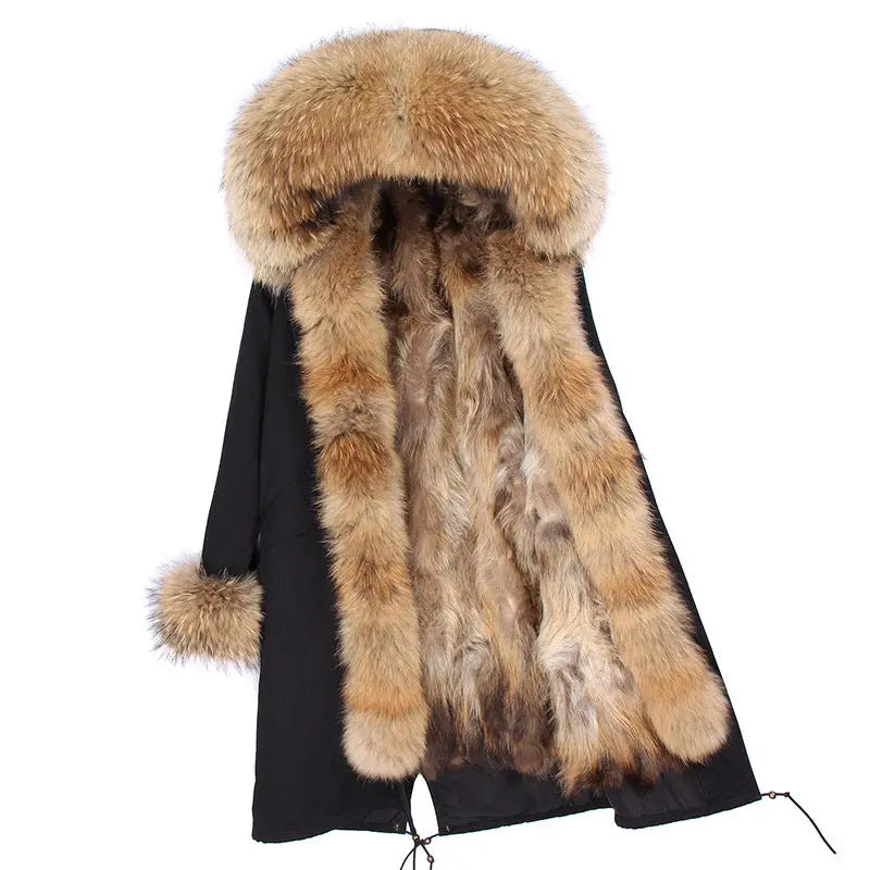Women's Winter Wool Collar Coat Long Style Overcome null