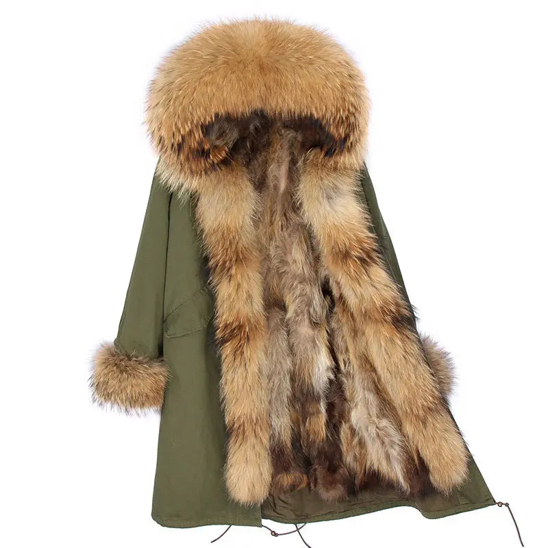 Women's Winter Wool Collar Coat Long Style Overcome null