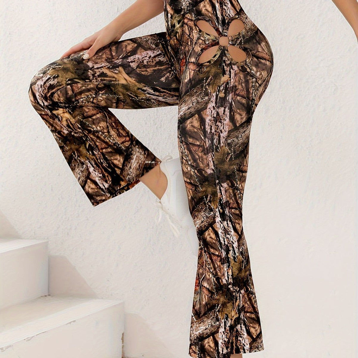 Street Snap Sexy Print High Waist Slim Fit Yoga Leisure Pants