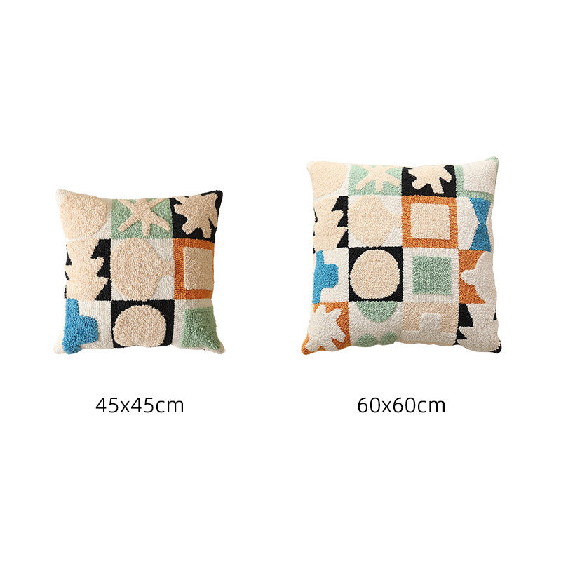Simple Living Room Sofa Pillow Cases High Fixed Dense Loop Velvet Light Luxury