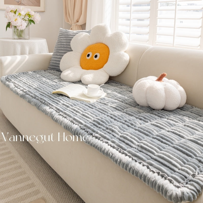 Sofa Cushion Autumn And Winter Thickening Plush Non-slip Tatami Cushion