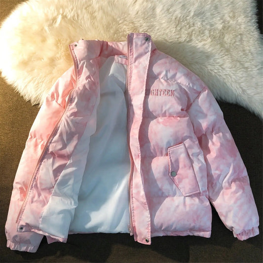 Goddess Fan Li Collar Padded Jacket Women Wild Loose Fashion Autumn And Winter Lightly Cooked Cotton Padded Jacket null