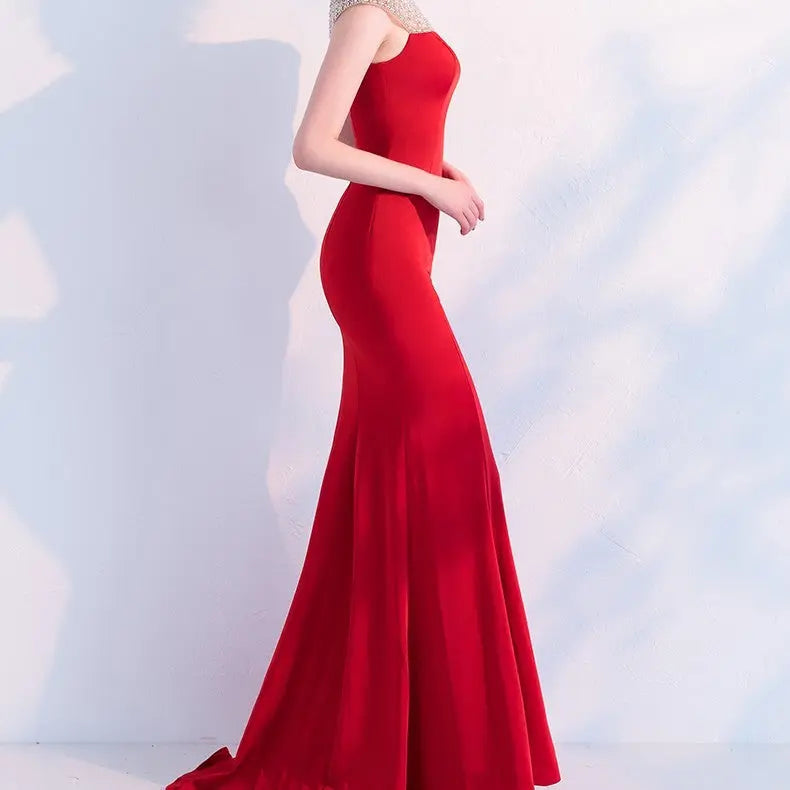 Fishtail Long Banquet Elegant Evening Dress Nipaaj