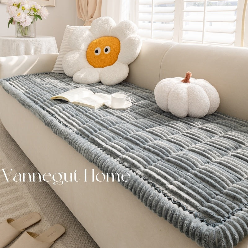 Sofa Cushion Autumn And Winter Thickening Plush Non-slip Tatami Cushion