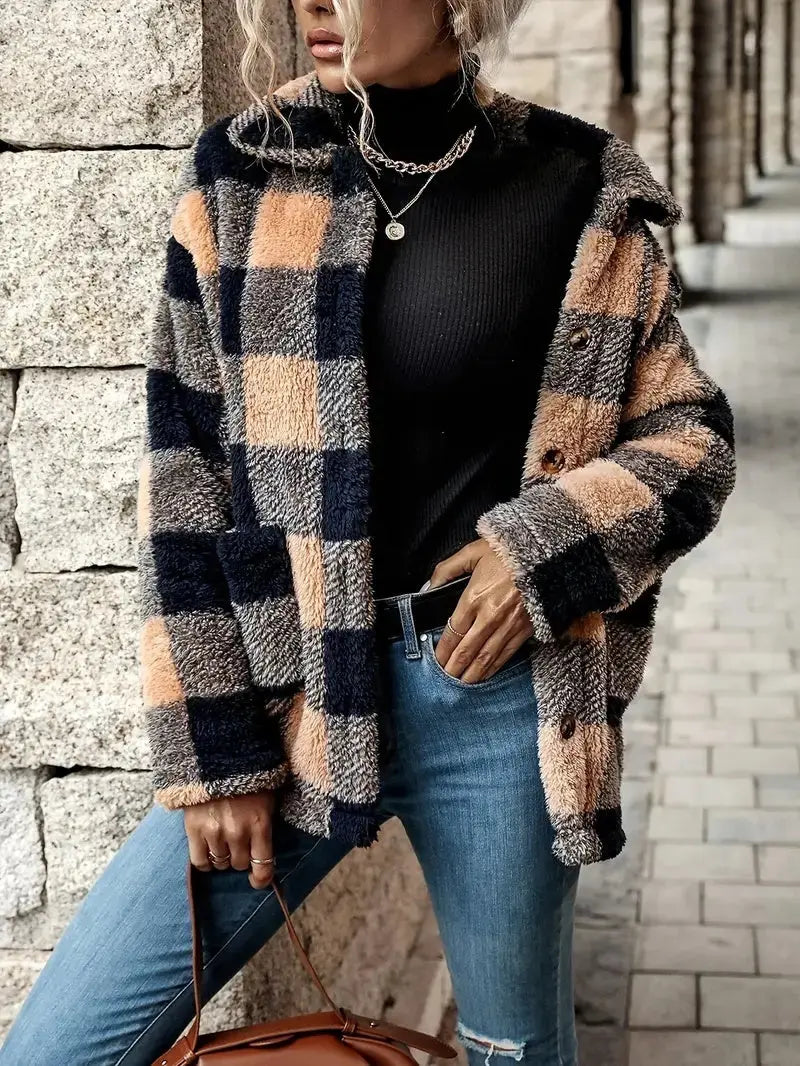 Fashionable And Versatile Polyester Fiber Women's Coat null