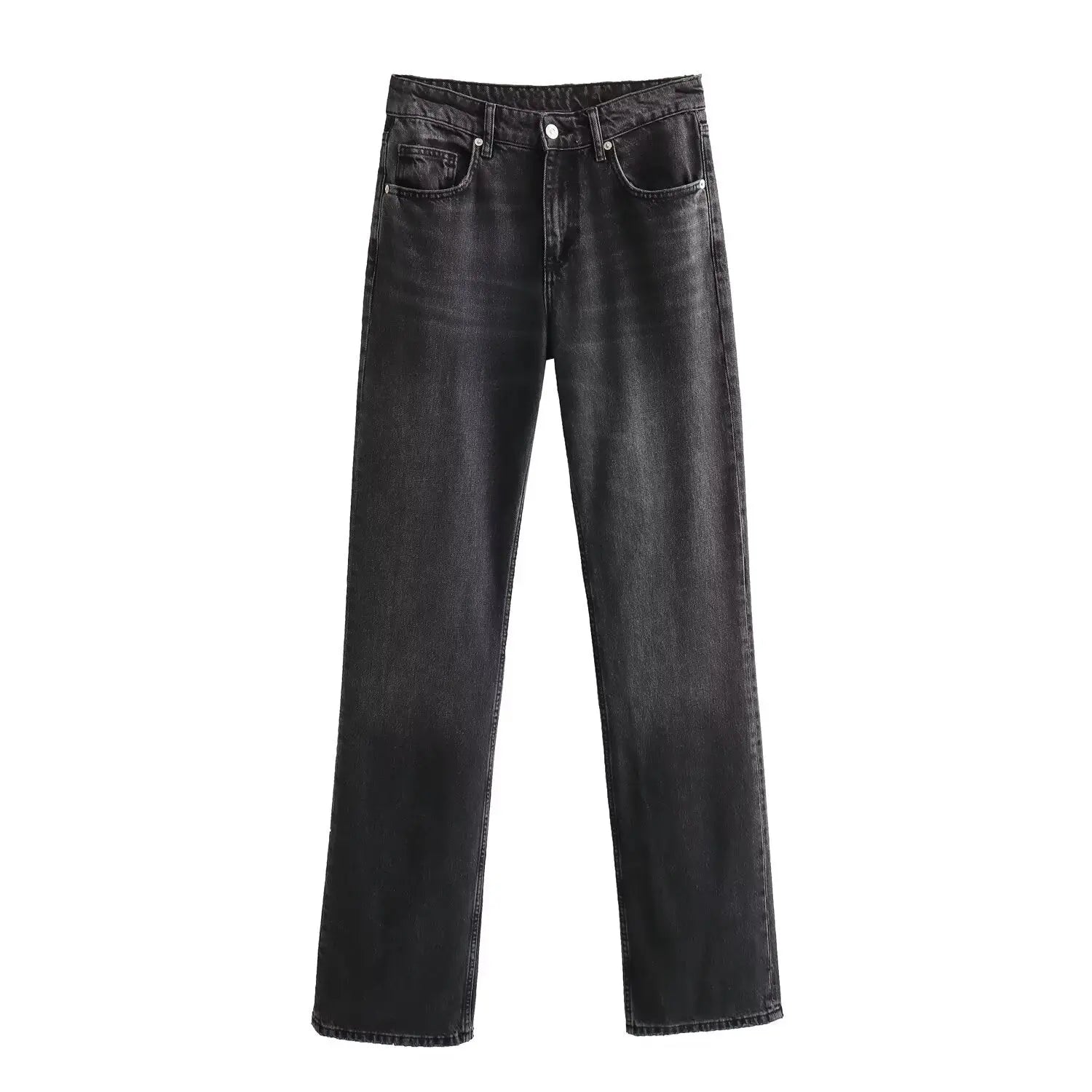 Autumn And Winter Jeans High Waist Straight Pants Women's Wide-leg Pants Nipaaj