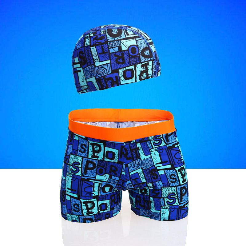 Children's Wide Waist Comfortable Swimming Trunks Swimming  Set