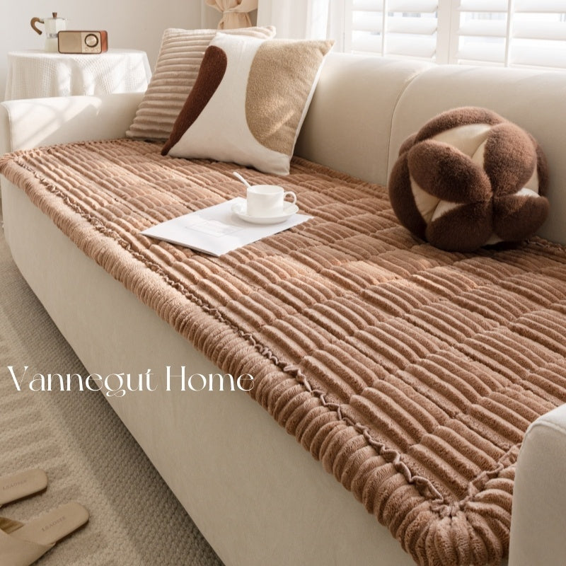 Sofa Cushion Autumn And Winter Thickening Plush Non-slip Tatami Cushion