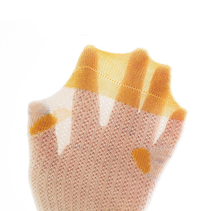 Thin Baby Socks With Mesh For Breathability