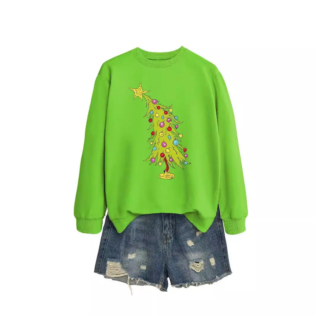 Five-pointed Star Green Christmas Tree Fashion Sweater Female Nipaaj