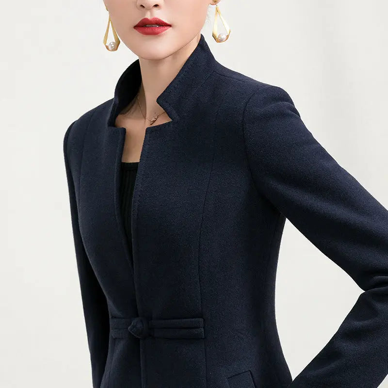 Versatile High-end Woolen Coat null