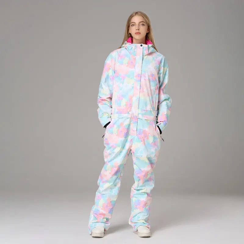 Women's Waterproof One-piece Ski Suit Suit null