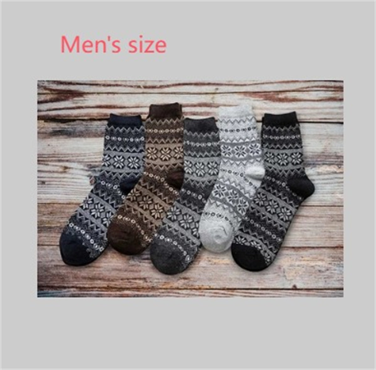Winter Thick Warm Stripe Wool Socks Casual Sock Business Socks
