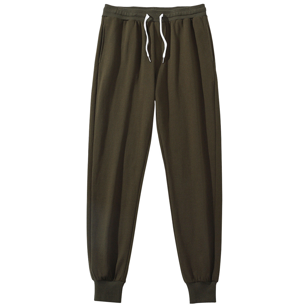 Men's Cotton Sports Casual Pants Drawstring Loose Slimming