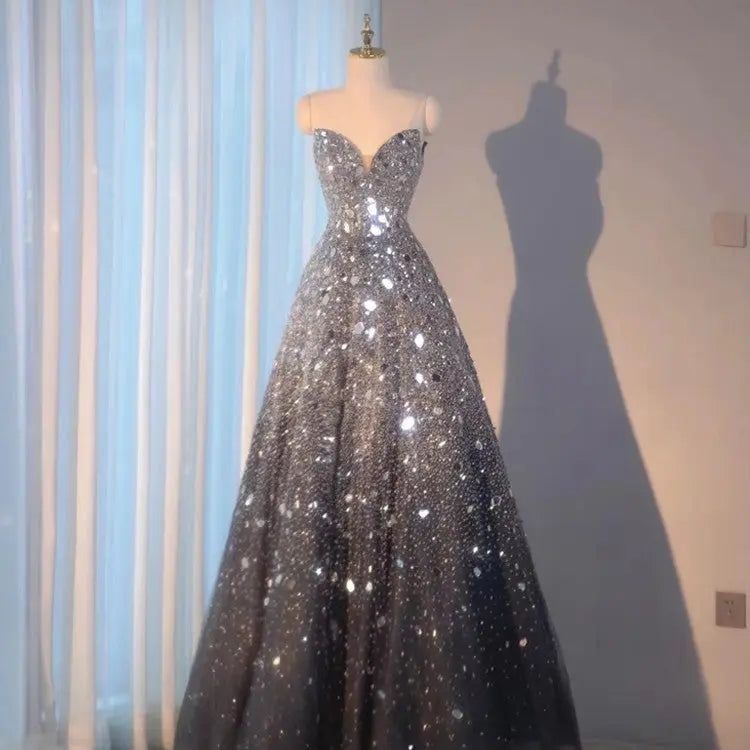 Blue Heavy Industry Wedding Evening Dress Nipaaj
