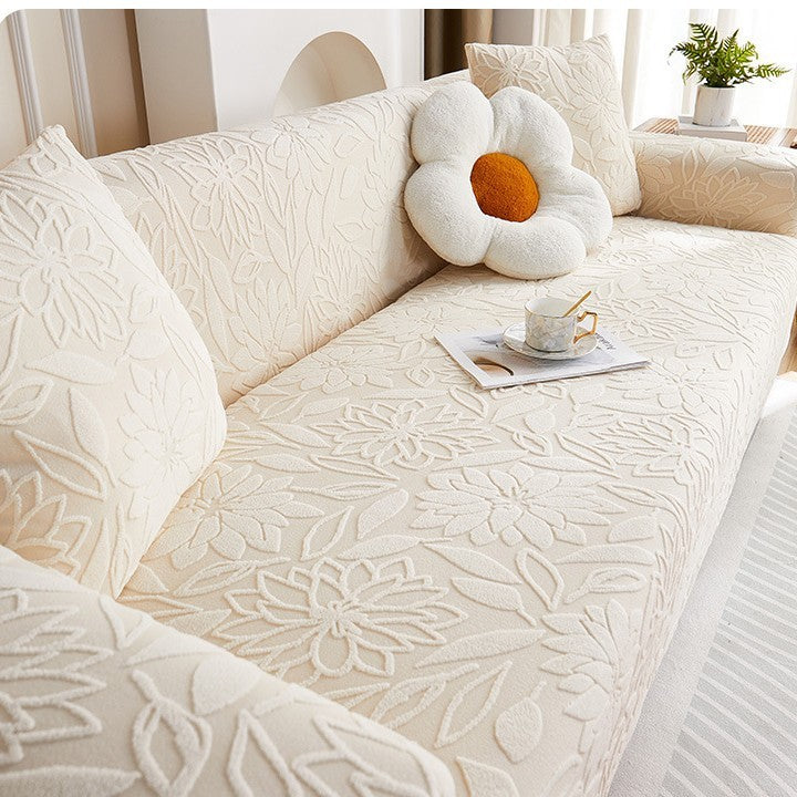 All-inclusive Universal Cushion Stain-resistant Anti-elastic Chaise Sofa Cover