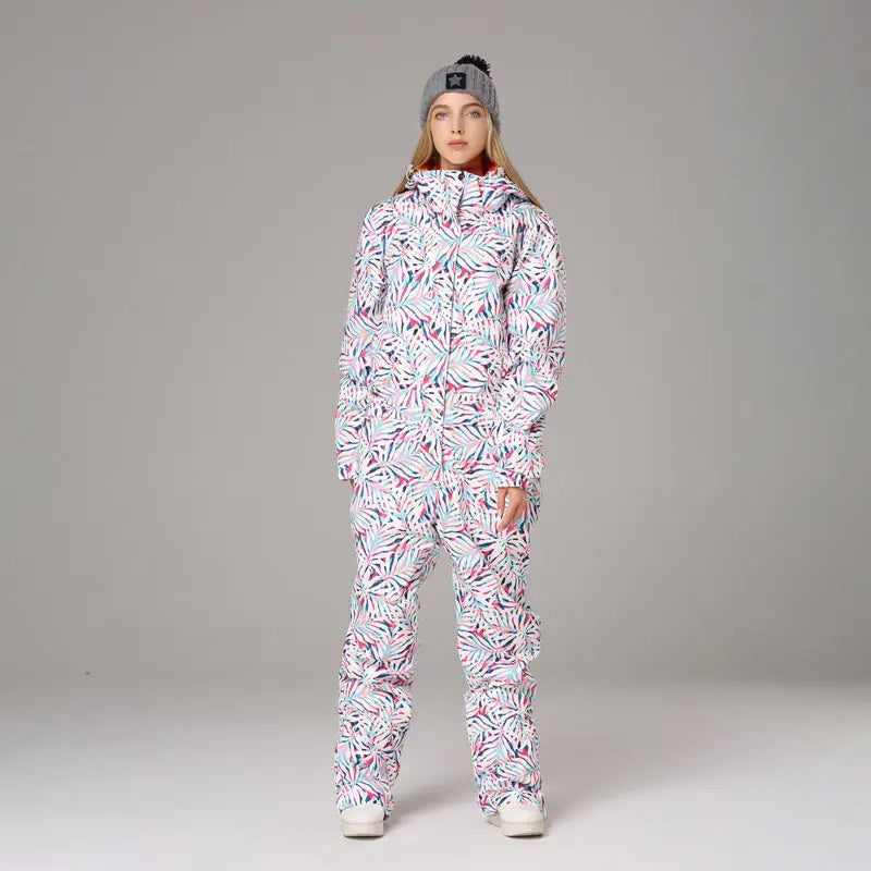 Women's Waterproof One-piece Ski Suit Suit null