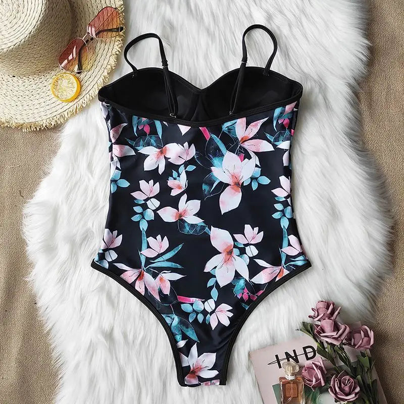 Swimming Women One-Piece Swimwear Bikini Suit null