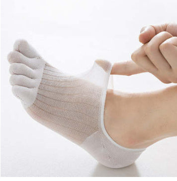 Modal Cotton Five-finger Ultra-thin Breathable Boat Socks