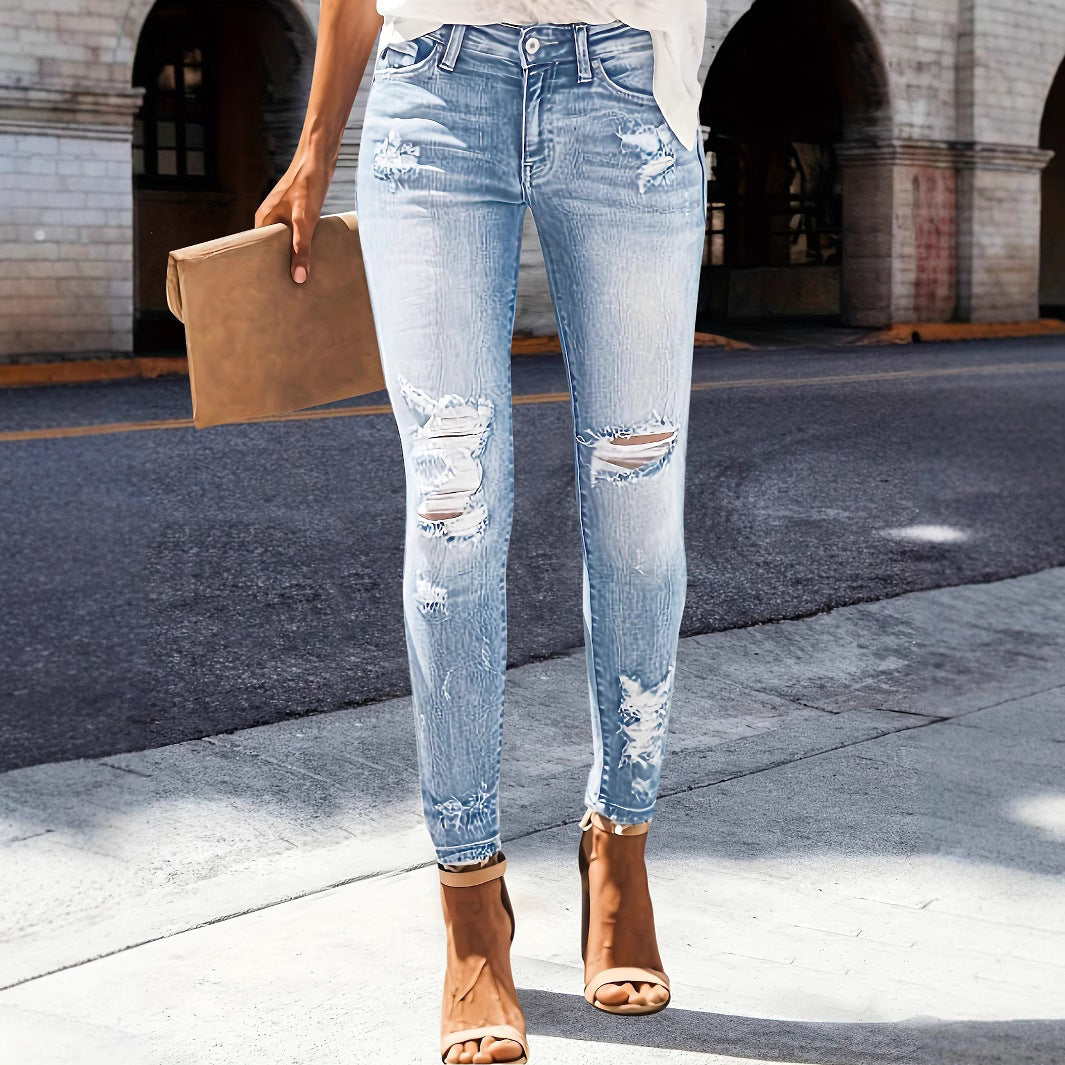 Jeans Women's High Elastic Slim Fit Slimming