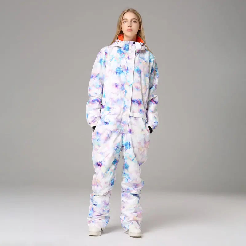 Women's Waterproof One-piece Ski Suit Suit null