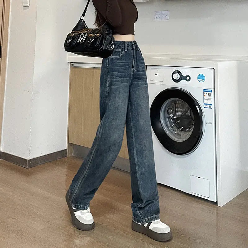 New High Waist Straight Jeans For Women Nipaaj