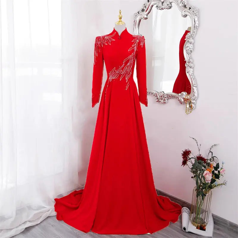 New Long Sleeve Formal Evening Party Dress Nipaaj