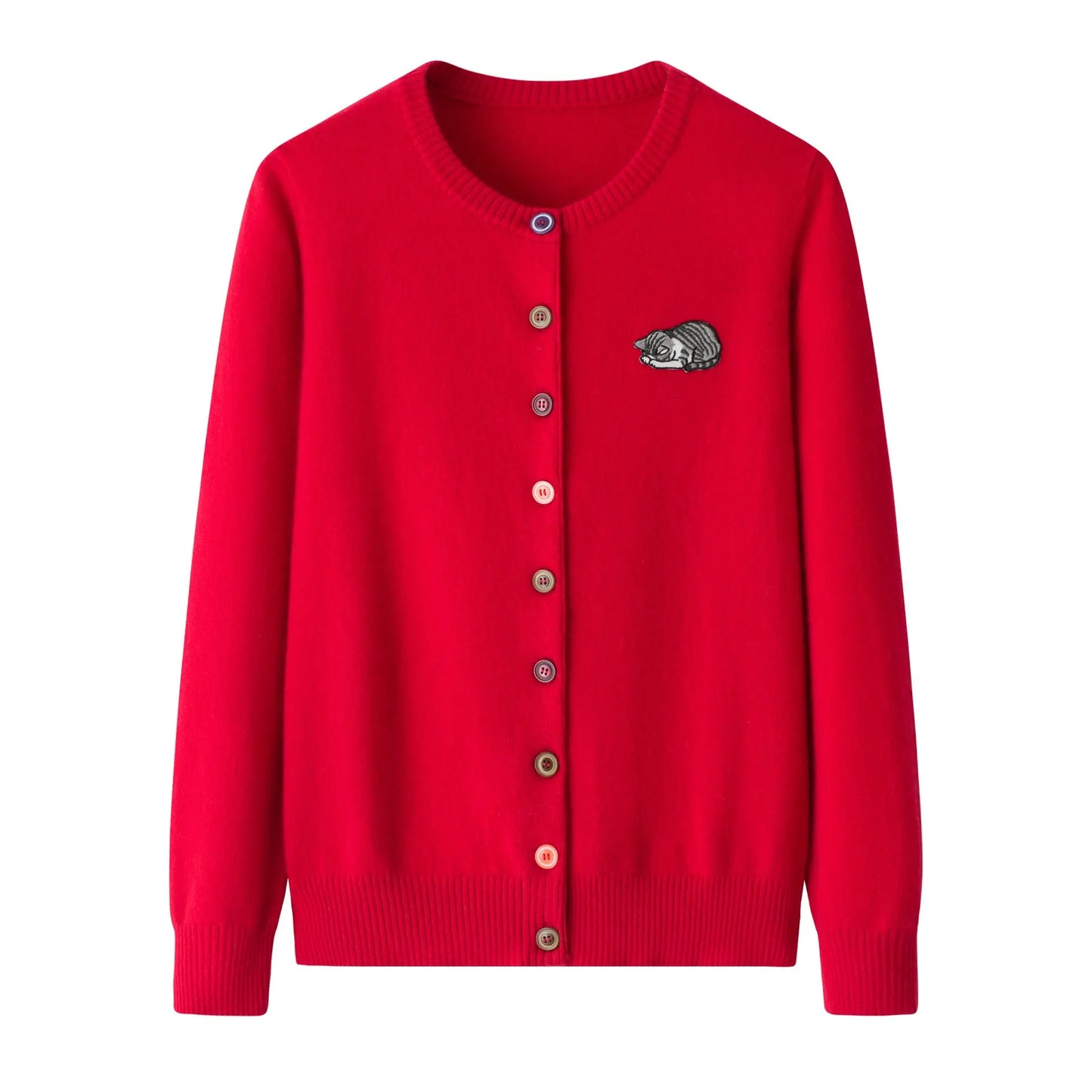 Cardigan Simple Top Soft Glutinous Solid Color Sweater Coat Nipaaj