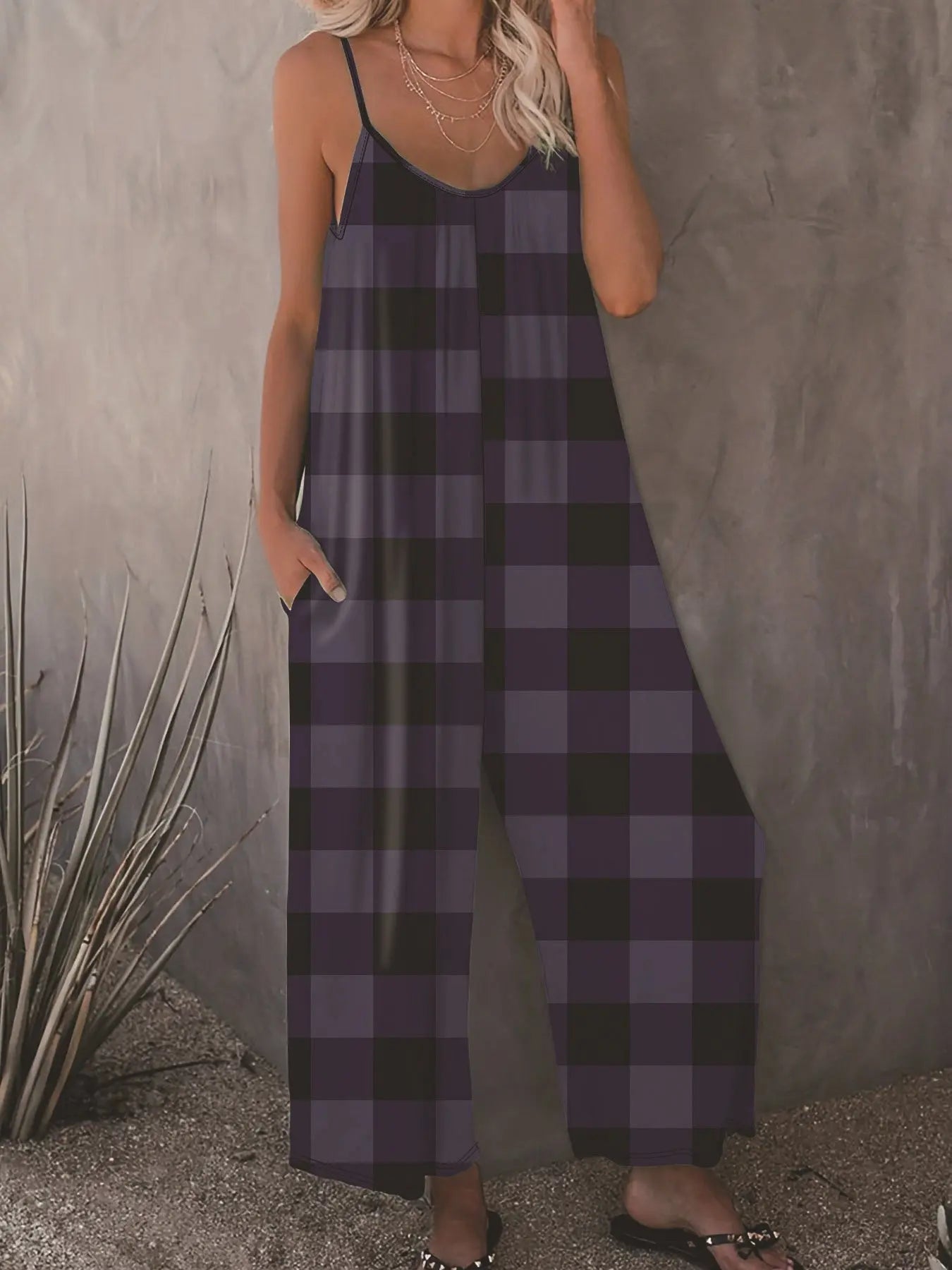 Slip-in Casual Sling Jumpsuit Women null