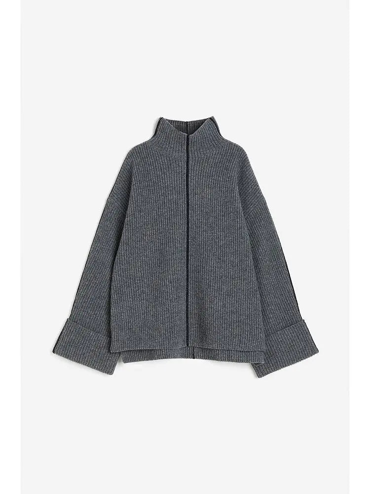 Women's Large Silhouette Wool Pullover null