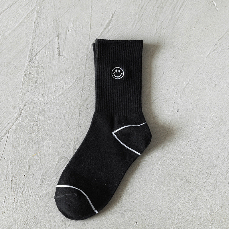 Women's Autumn And Winter Cartoon Illustration Japanese Style Mid-calf High Length Cotton Socks