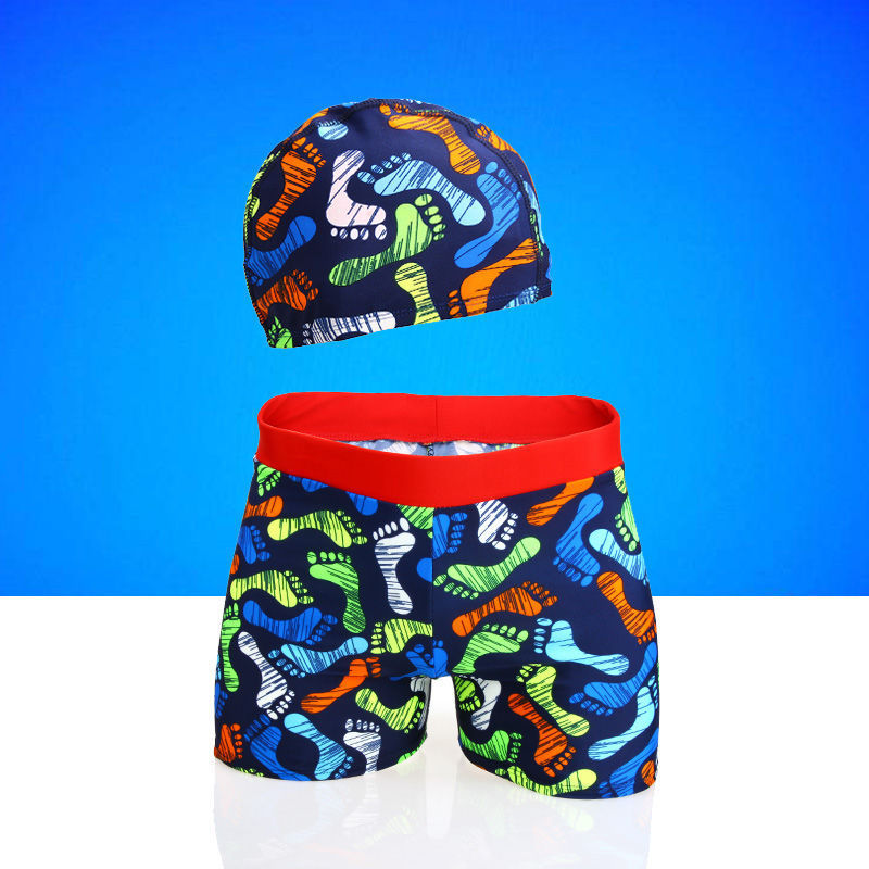 Children's Wide Waist Comfortable Swimming Trunks Swimming  Set