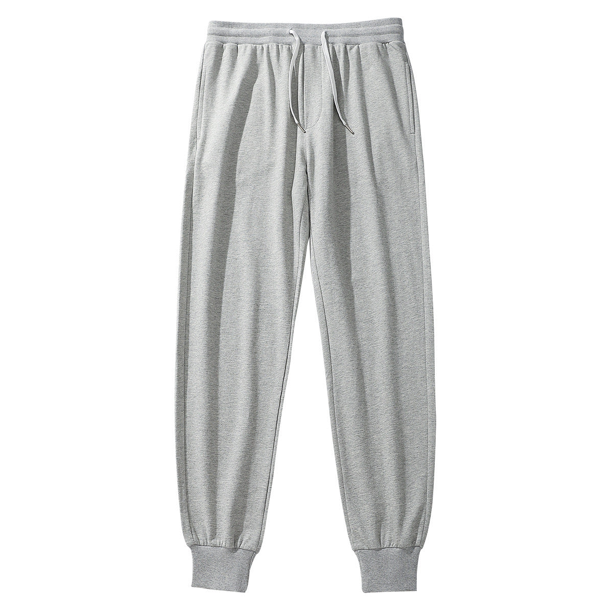 Men's Cotton Sports Casual Pants Drawstring Loose Slimming