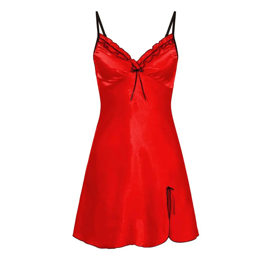 Sling Nightdress Women's Lace Home Pajamas Nightwear Nipaaj