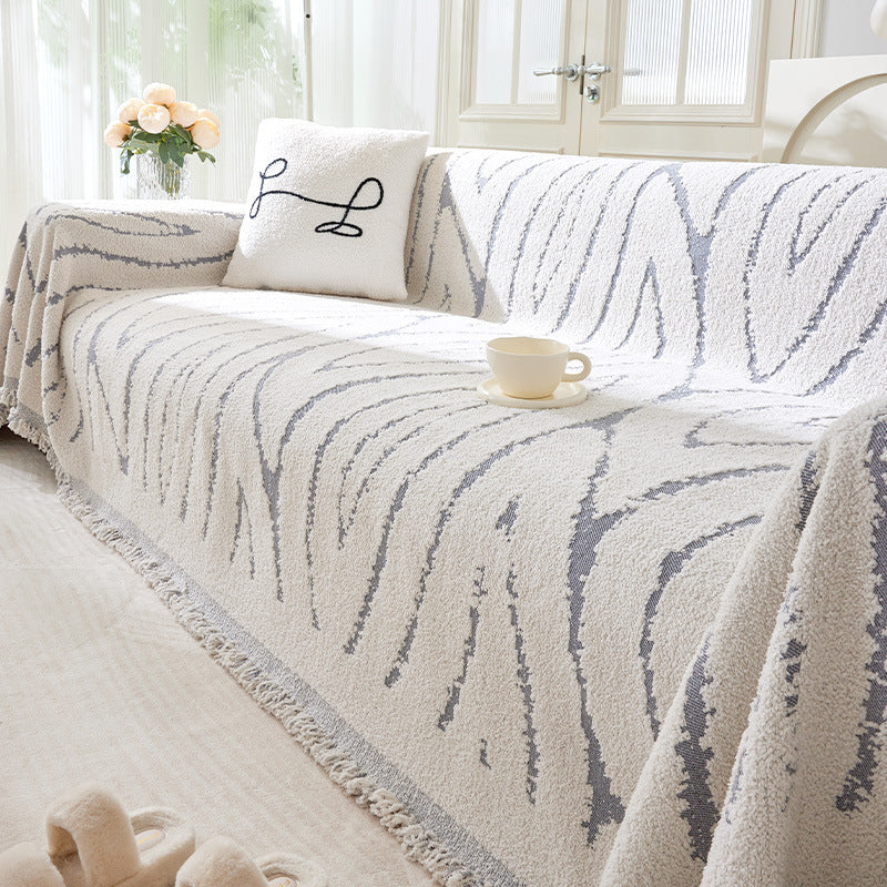 Wool Yarn One-piece Full Covered Light Luxury Fabric Sofa Cover