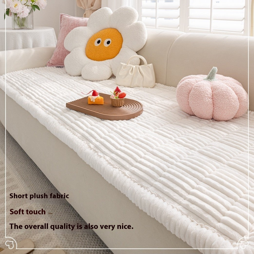 Sofa Cushion Autumn And Winter Thickening Plush Non-slip Tatami Cushion