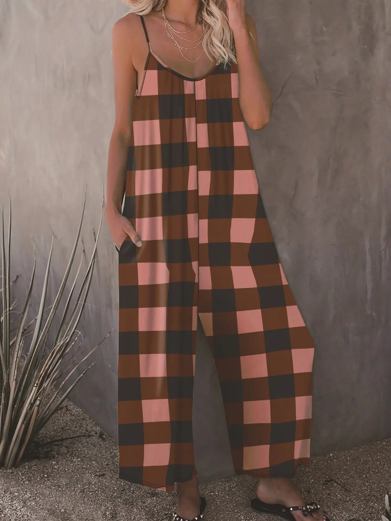 Slip-in Casual Sling Jumpsuit Women null