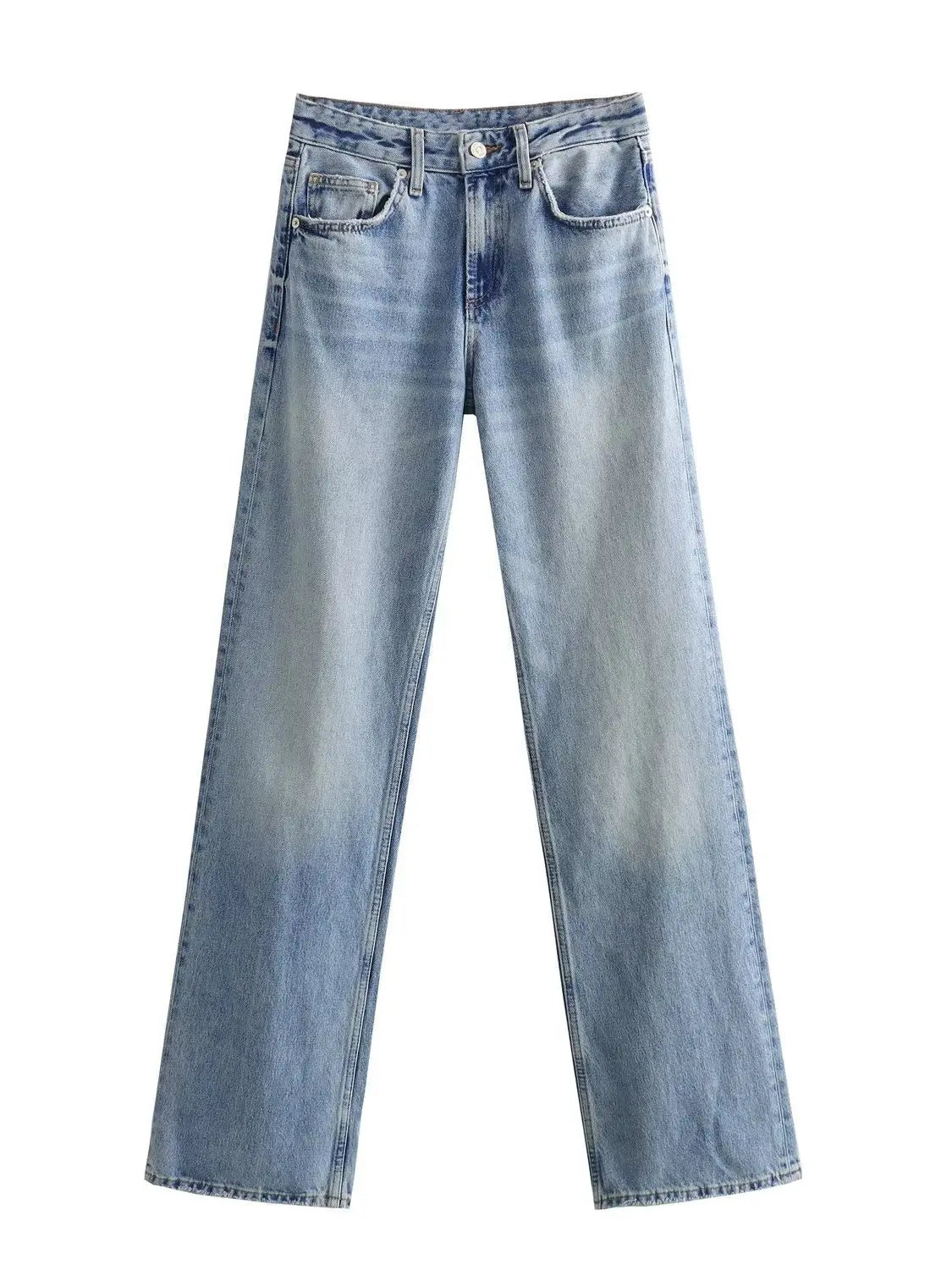 Autumn And Winter Jeans High Waist Straight Pants Women's Wide-leg Pants Nipaaj