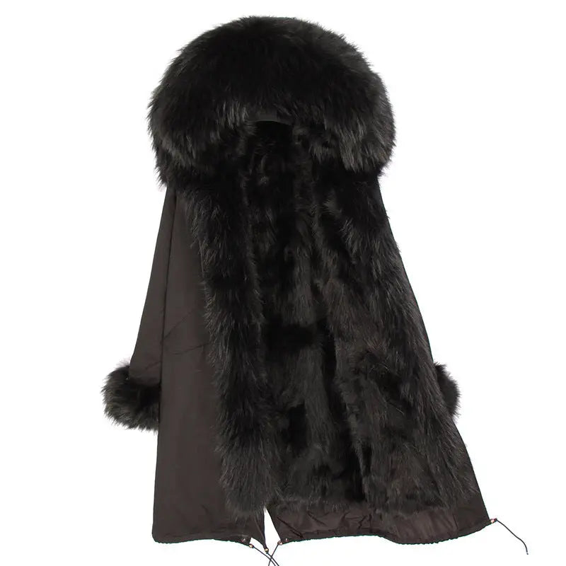Women's Winter Wool Collar Coat Long Style Overcome null