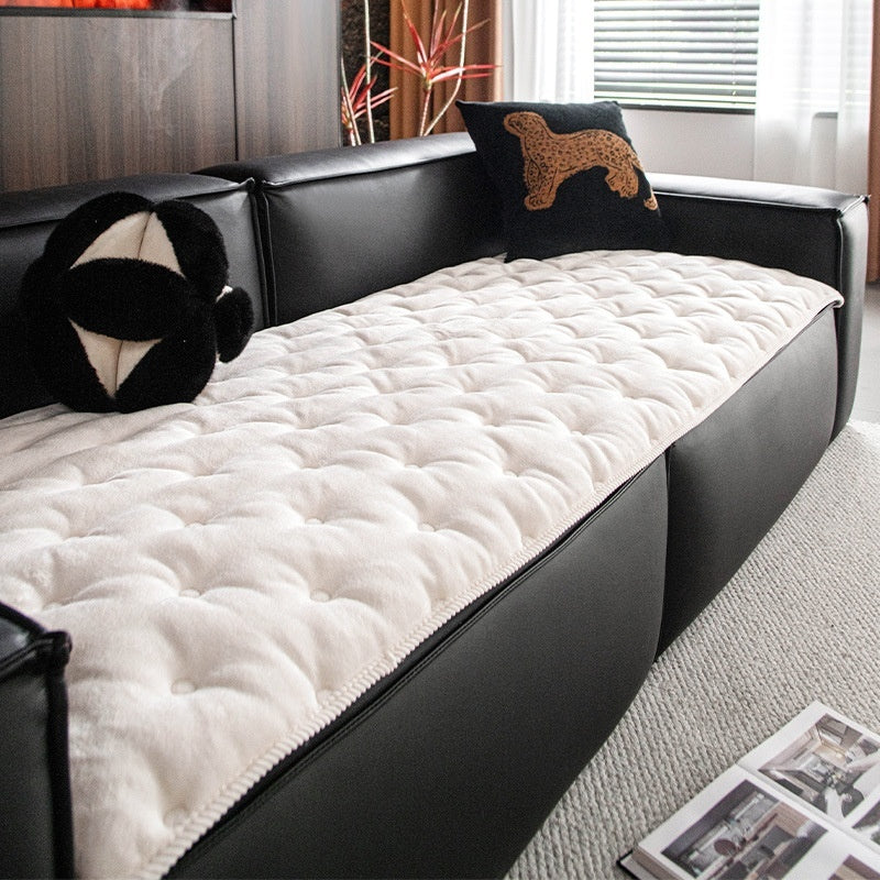 Straight Row Non-slip Antique Plush Sofa Cushion
