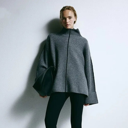 Women's Large Silhouette Wool Pullover null