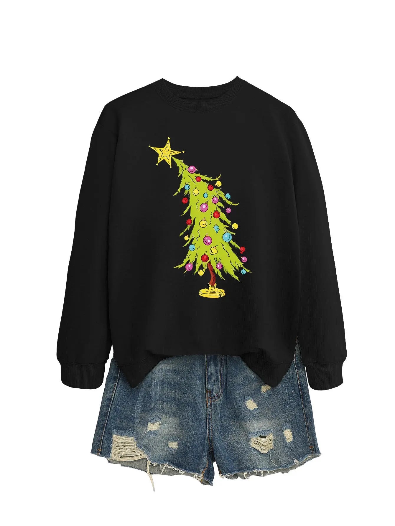 Five-pointed Star Green Christmas Tree Fashion Sweater Female Nipaaj