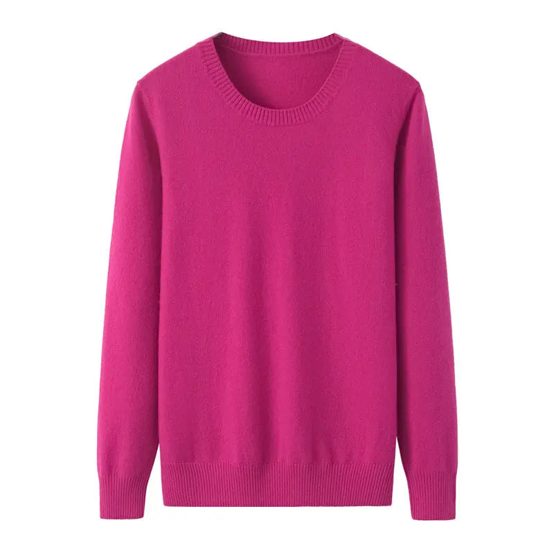 Round Neck All-matching Pullover Casual Loose Pullover Base Nipaaj
