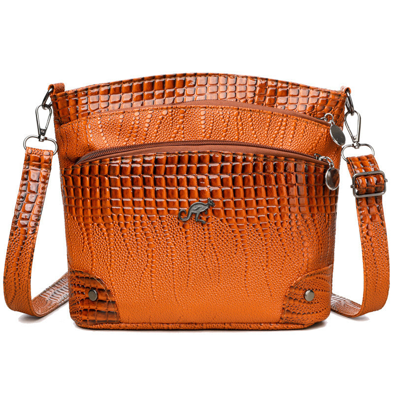 Casual Multi-layer Mother Vintage Crossbody Women's Bag