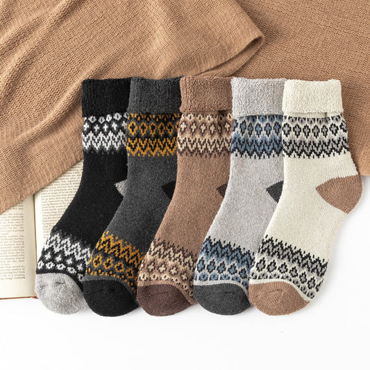 Men's And Women's British Style Extra Thick Thermal Socks