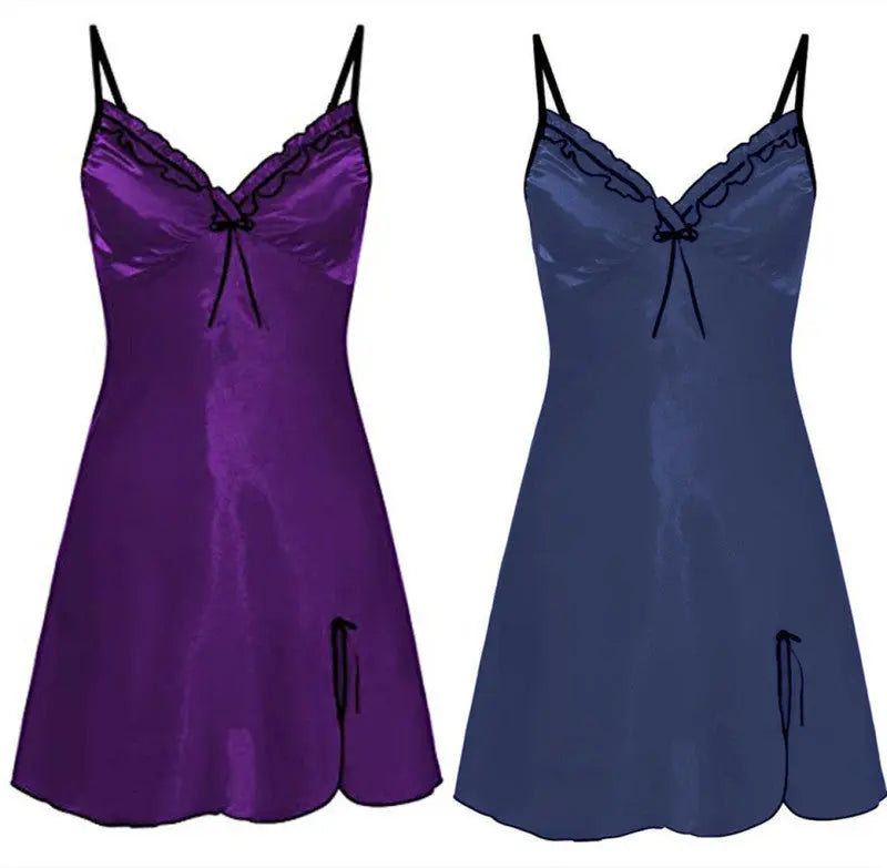 Sling Nightdress Women's Lace Home Pajamas Nightwear Nipaaj