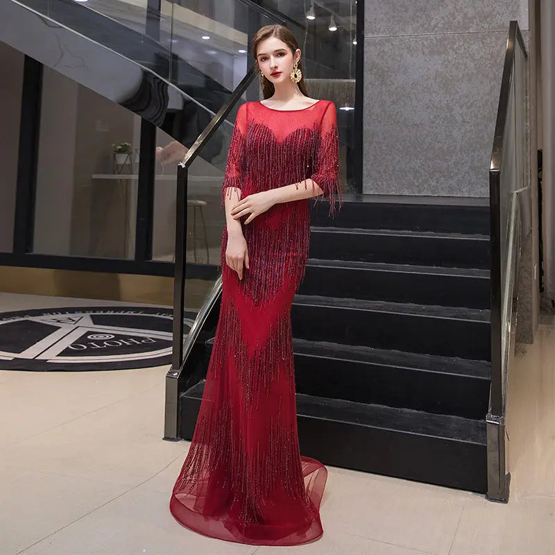 Temperament Hostess Evening Dress Woman Nipaaj