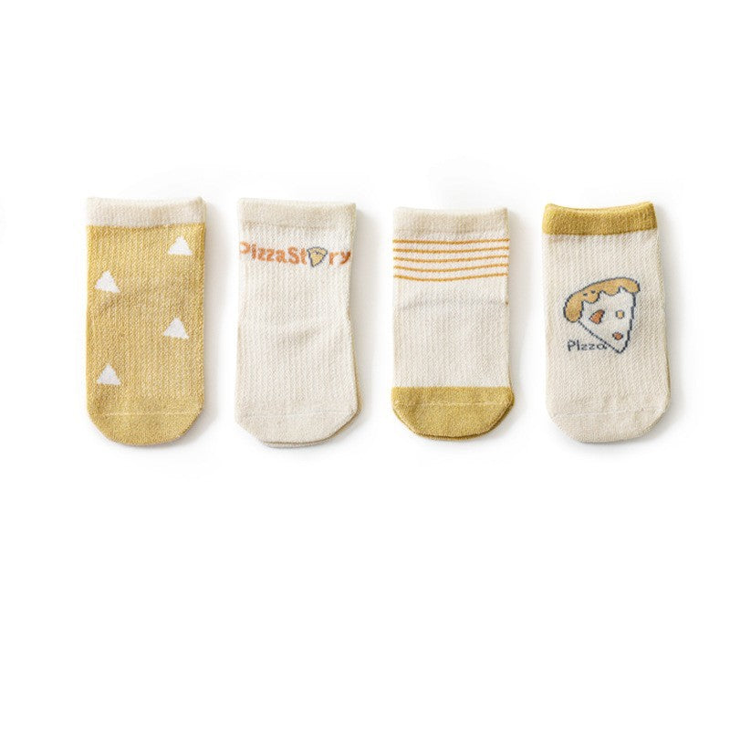 Thin Baby Socks With Mesh For Breathability